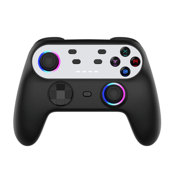 Wireless Console Controller with RGB Light Effects, Vibration and Tactile Control for Home Gaming