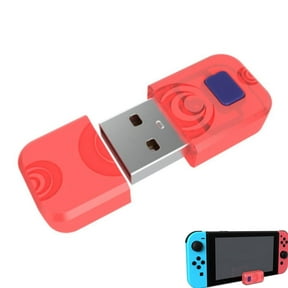 Wireless Controller Adapter for PS4/PS5/Switch/Xbox One X/S/PC Game Controller, Gamepad Receiver-Red