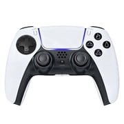 Wireless Controller Compatible with P5/P5 Pro/P5 Slim/PC, with 1500mAh Battery, Dual Vibration, 6-Axis Motion Control, Speaker,3.5mm Audio Jack, White