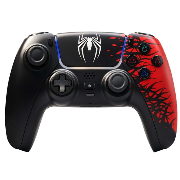 Wireless Controller Compatible with P5/P5 Pro/P5 Slim/PC,with 1500mAh Battery,Dual Vibration,6-Axis Motion Control,Speaker,3.5mm Audio Jack,Blue Starry Sky