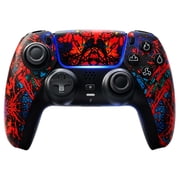Wireless Controller Compatible with P5/P5 Pro/P5 Slim/PC,with 1500mAh Battery,Dual Vibration,6-Axis Motion Control,Speaker,3.5mm Audio Jack,Ink-Splash Graffiti