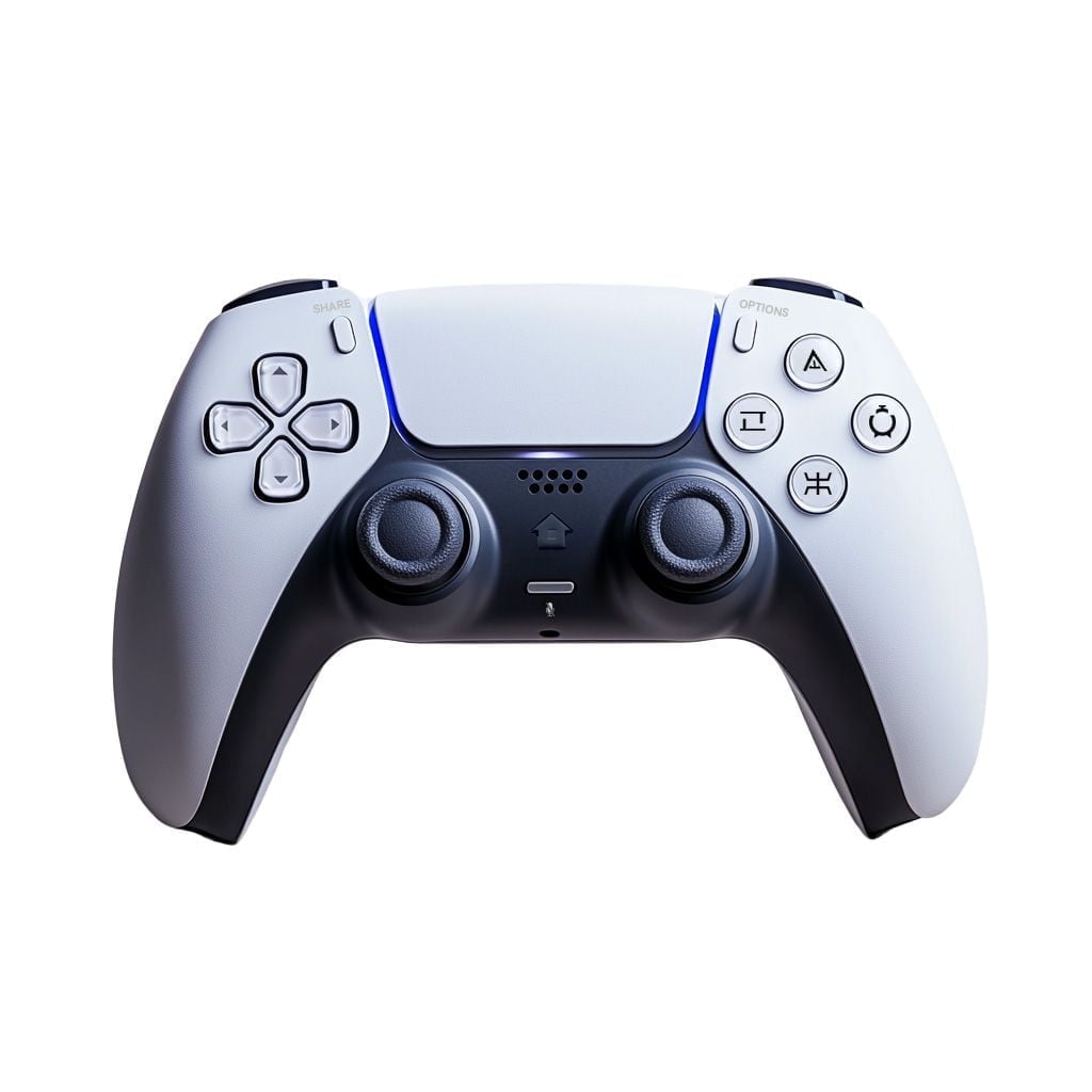 Wireless Controller Compatible For PS5, Bluetooth 5.0 with 1000mAh Battery, Dual Vibration, 6-Axis Motion Control, USB-C Charging, Gamepad Compatible with PS5/Windows PC