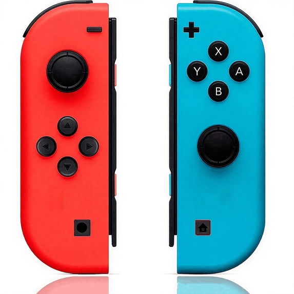 Wireless Controller Compatible with Switch for N-Switch,Wireless Left and Right Wireless Controller Compatible with Switch Gamepads supports Dual Vibration/Motion Control/Screenshot/Wake-up