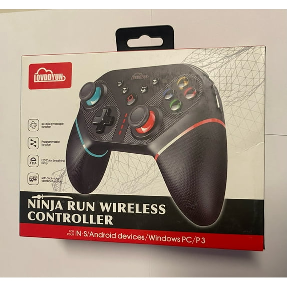 Wireless Controller Compatible with Switch Pro/Switch Console,Gamepad Joystick Support Rechargeable Battery, Gyro Axis,Dual Vibration,Turbo,Capture Function,Motion Control…