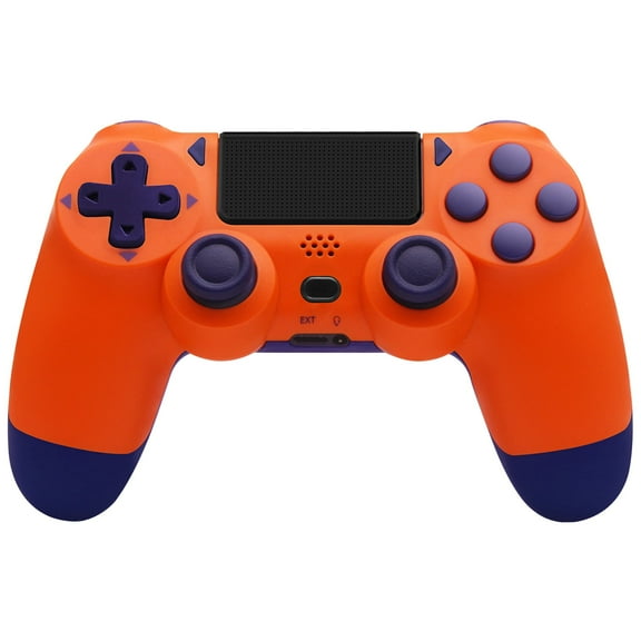 Wireless Controller Compatible for PS4, Remote Control Compatible with Playstation 4/PS4 Slim/PS4 Pro/Windows PC (Sunset Orange)