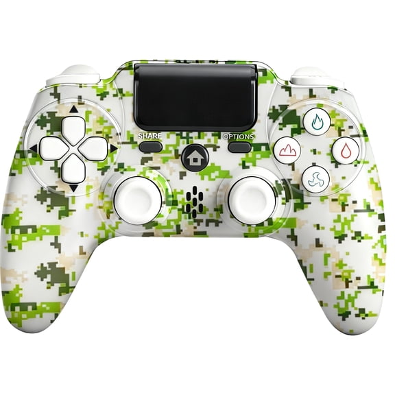 Wireless Controller Compatible with P4/P4 Slim/P4 Pro/Windows PC, Green