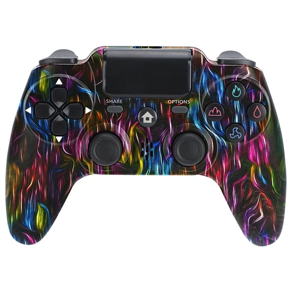 Wireless Controller Compatible with P4/P4 Slim/P4 Pro/Windows PC, Purple