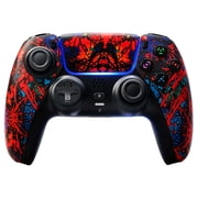 Wireless Controller Compatible with P5/P5 Pro/P5 Slim/PC,with 1500mAh Battery,Dual Vibration,6-Axis Motion Control,Speaker,3.5mm Audio Jack Skull