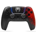 thumbnail image 1 of Wireless Controller Compatible with P5/P5 Pro/P5 Slim/PC,with 1500mAh Battery,Dual Vibration,6-Axis Motion Control,Speaker,3.5mm Audio Jack,Spider, 1 of 7