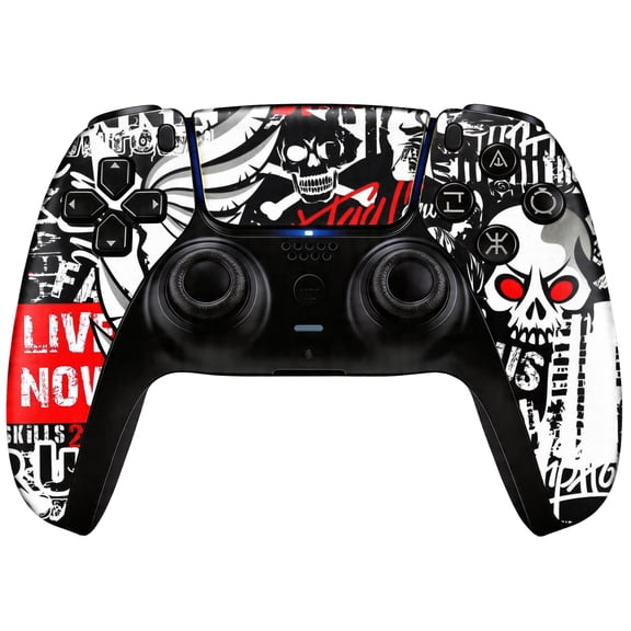 Wireless Controller Compatible with P5/P5 Pro/P5 Slim/PC,with 1500mAh Battery,Dual Vibration,6-Axis Motion Control,Speaker,3.5mm Audio Jack (Spider)