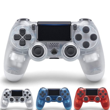 Wireless Controller Compatible with PS4/ Slim/Pro with Upgraded Joystick - Crystal