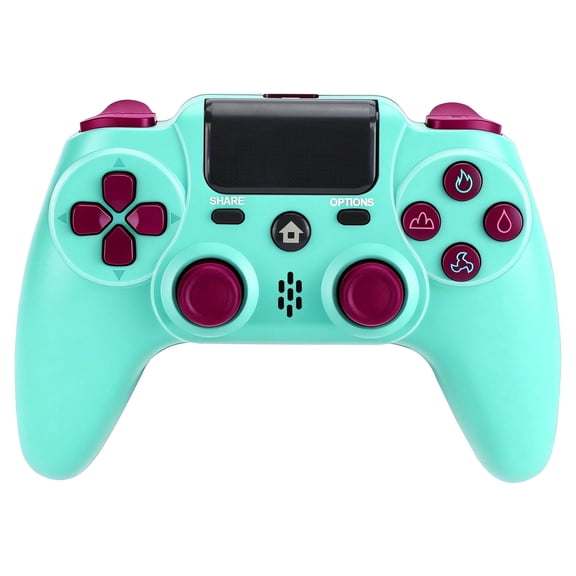 Wireless Controller Compatible with P4/P4 Slim/P4 Pro/Windows PC, Berry Blue