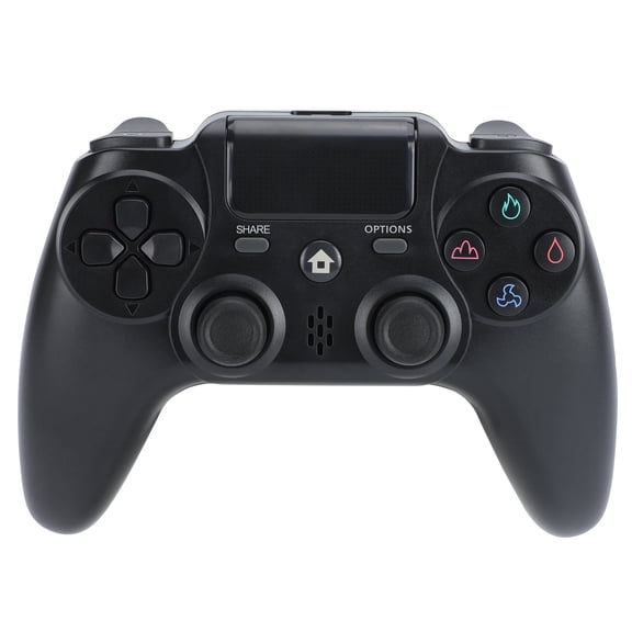 Wireless Controller Compatible with P4/P4 Slim/P4 Pro/Windows PC, Black