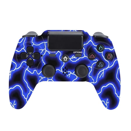 Wireless Controller Compatible with P4/P4 Slim/P4 Pro/Windows PC, Blue