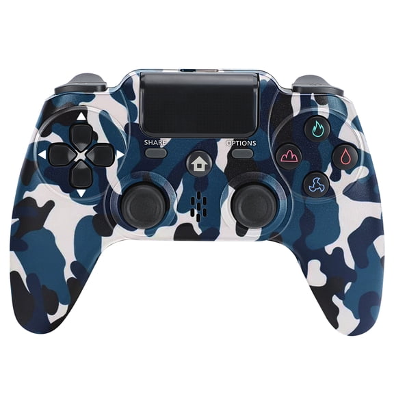 Wireless Controller Compatible with P4/P4 Slim/P4 Pro/Windows PC, Blue