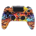 thumbnail image 1 of Wireless Controller Compatible with P4/P4 Slim/P4 Pro/Windows PC, Graffiti, 1 of 7