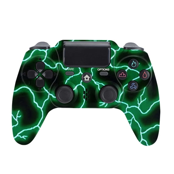 Wireless Controller Compatible with P4/P4 Slim/P4 Pro/Windows PC, Green