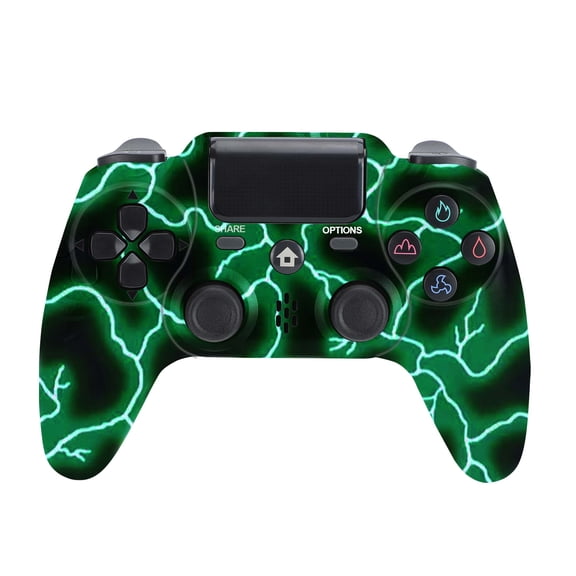 Wireless Controller Compatible with P4/P4 Slim/P4 Pro/Windows PC, Green