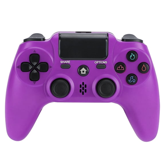Wireless Controller Compatible with P4/P4 Slim/P4 Pro/Windows PC, Purple