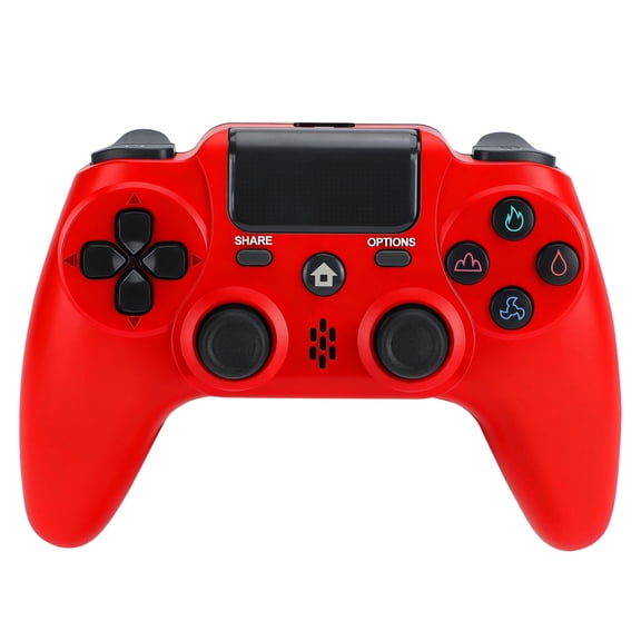 Wireless Controller Compatible with P4/P4 Slim/P4 Pro/Windows PC, Red
