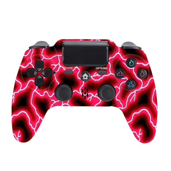 Wireless Controller Compatible with P4/P4 Slim/P4 Pro/Windows PC, Red
