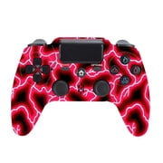 Wireless Controller Compatible with P4/P4 Slim/P4 Pro/Windows PC, Red