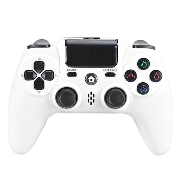 Wireless Controller Compatible with P4/P4 Slim/P4 Pro/Windows PC, White
