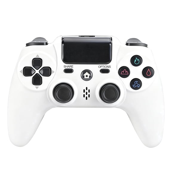 Wireless Controller Compatible with P4/P4 Slim/P4 Pro/Windows PC, White