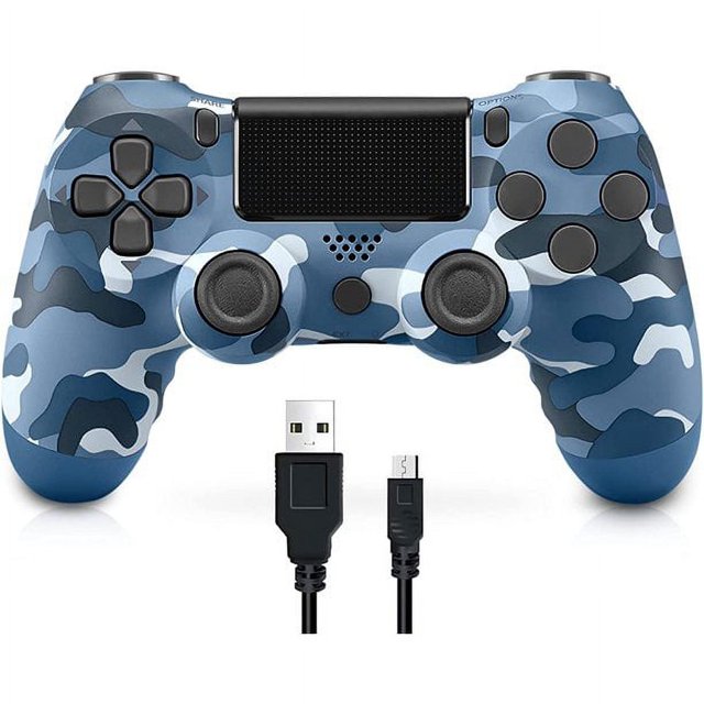 Wireless Controller with Dual Vibrating Game Joysticks, Compatible with