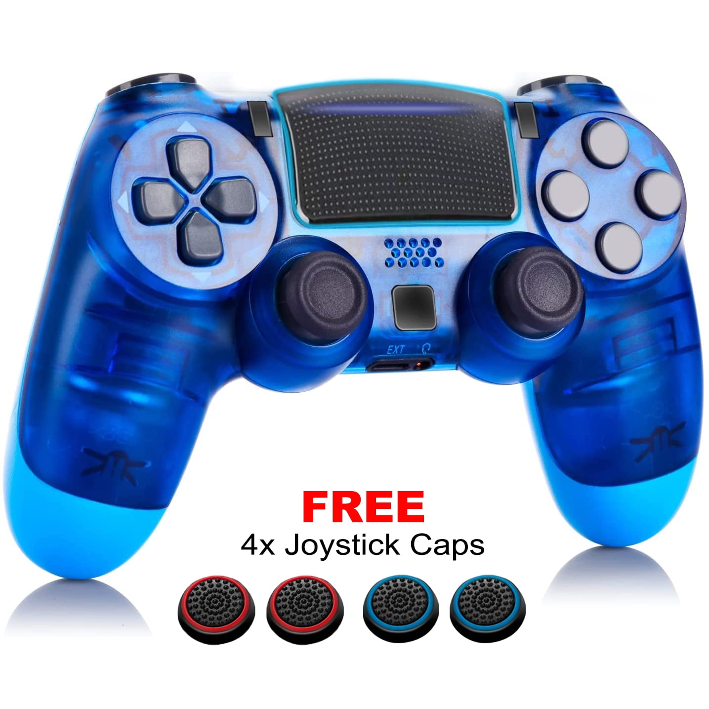 Wireless Controller for PS4, Wireless PS4 Gaming Controller USB Gamepad  Joypad Controller with Dual-Vibration for PS4/ Slim/Pro/PC(Win 7/8/10) 