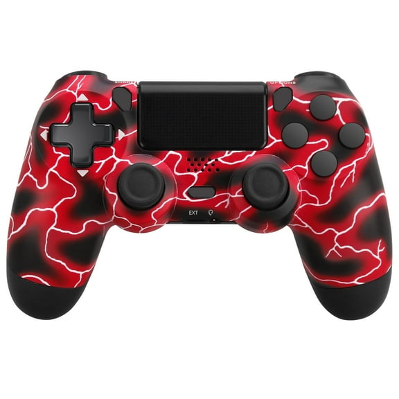 Wireless Controller, Game Controller for P4/Slim/Pro/PC with 6-Axis Gyro, Dual Vibration, Touch pad