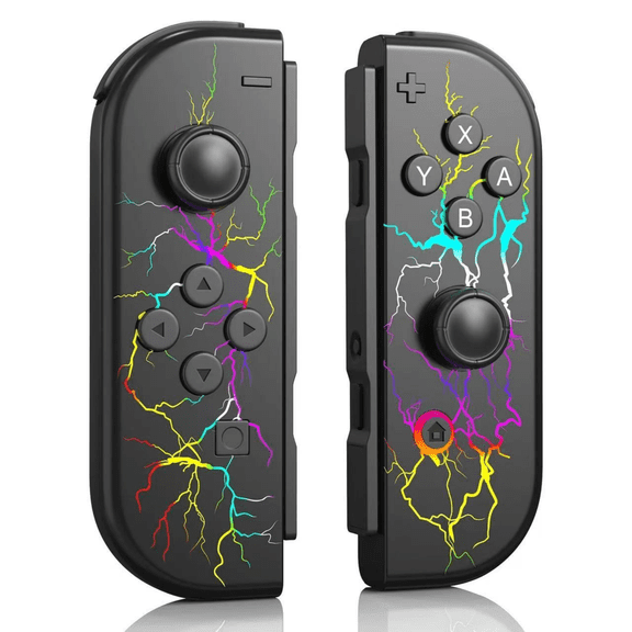 Wireless Controller Joypad for Switch Gamepad (L/R) RGB/Dual Vibration/Motion Control/Wake-up Function -Lightning