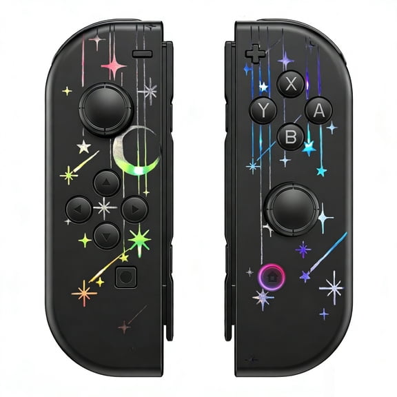 Wireless Controller Joypad for Switch Gamepad (L/R) RGB/ Dual Vibration / Motion Control / Wake-up Function -Shooting Star