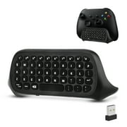Wireless Game Controller Keyboards Fit for Xbox Series S/X, Xbox One/S, TSV 2.4G Mini QWERTY Keyboard Gaming Message Chatpad with USB Receiver, 3.5mm Audio Jack