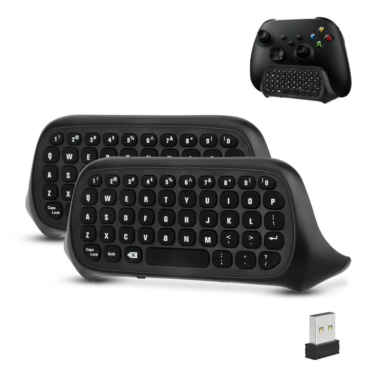 Wireless Game Controller Keyboards Fit for Xbox Series S X Xbox One S TSV 2.4G Mini QWERTY Keyboard Gaming Message Chatpad with USB Receiver 3.5mm Audio Jack Walmart