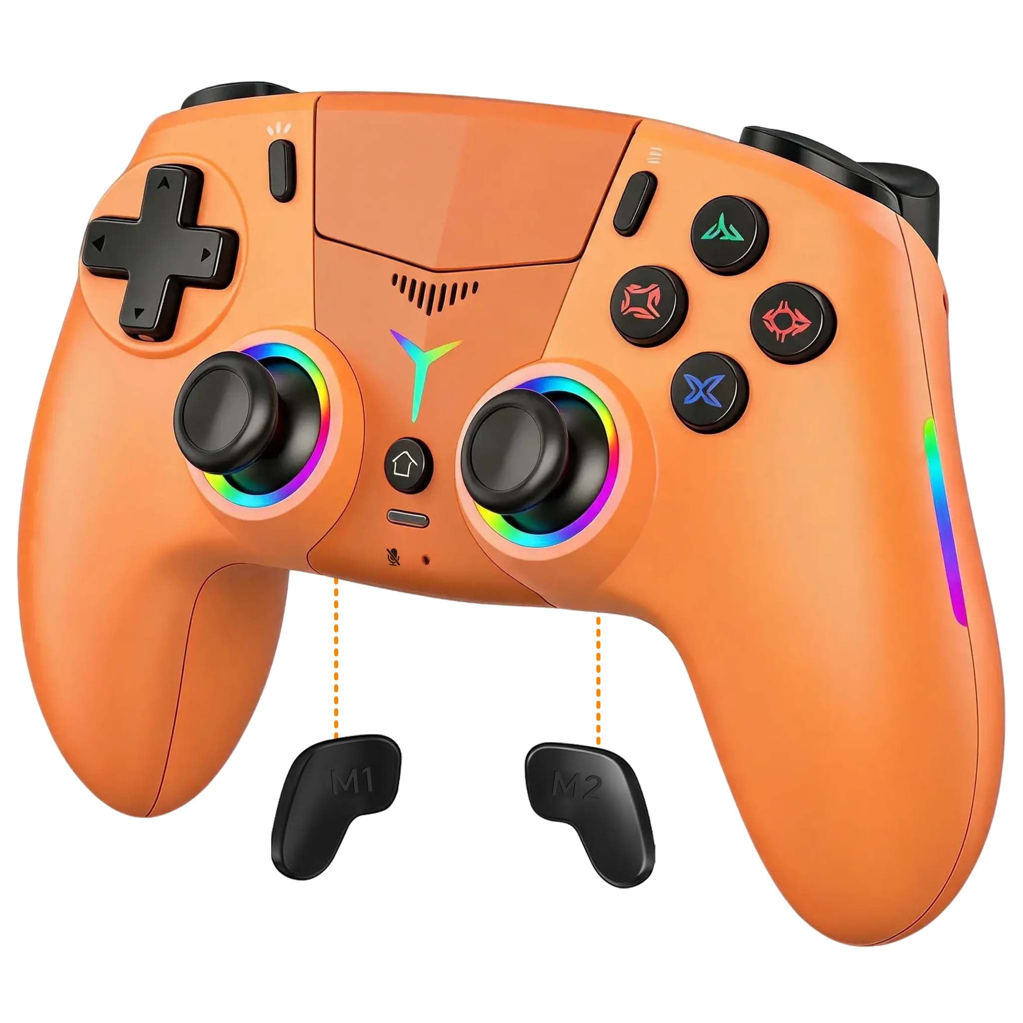 Wireless Controller with LED Light, Gaming Controller for PS5/Slim/Pro ...
