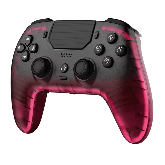Wireless Controller for PS5 with LED Light, Gaming Controller for PS5/Slim/Pro & PC with Motion Control, Dual Motors, 1500mAh Battery, Marco/Turbo Function & Built-in Speaker