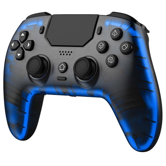 Wireless Controller for PS5 with LED Light, Gaming Controller for PS5/Slim/Pro & PC with Motion Control, Dual Motors, 1500mAh Battery, Marco/Turbo Function & Built-in Speaker
