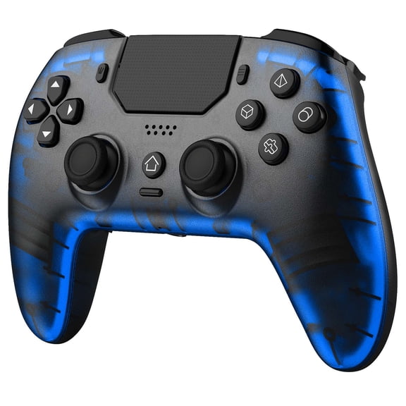 Wireless Controller for PS5 with LED Light, Gaming Controller for PS5/Slim/Pro & PC with Motion Control, Dual Motors, 1500mAh Battery, Marco/Turbo Function & Built-in Speaker