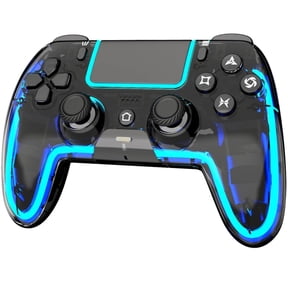 Wireless Controller for PS5, Pro/Slim/MAC/Steam Deck/PC, Hall Effect Joystick, Dual Vibration/Macro/Turbo, 3.5mm Jack, 6-Axis, Mute Key, LED Gamepad with Speaker (4 Lighting Effects, 9 Light Colors)