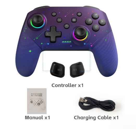 Wireless Controller RGB For Nintendo Switch OLED / Lite Console Pro ...