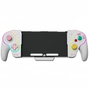 Wireless Controller for Switch/OLED, All-In-One Gamepad with RGB Lights, Turbo, Dual Vibration, Motion Sensing Programming, Ergonomic Handheld-White