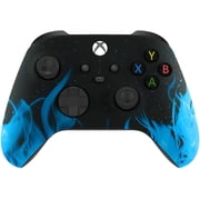 Custom Controllerzz Wireless Controller for Microsoft Xbox Series X/S & Xbox One - Custom Soft Touch Feel - Custom Xbox Series X/S Controller X/S Blue Flame