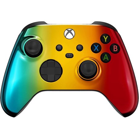 Wireless Controller for Microsoft Series X/S & One - Custom Soft Touch Feel - Custom Series X/S Controller (X/S Rainbow Chrome)