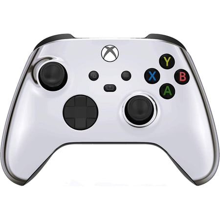Wireless Controller for Microsoft Series X/S & One - Custom Soft Touch Feel - Custom Series X/S Controller (X/S Silver Chrome)