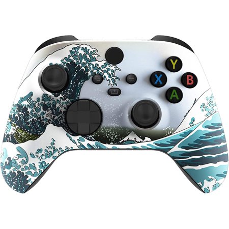 Custom Controllerzz Wireless Controller for Microsoft Xbox Series X/S & Xbox One - Custom Soft Touch Feel - Custom Xbox Series X/S Controller (X/S Waves)