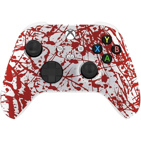 Wireless Controller for Microsoft Xbox Series X/S & Xbox One - Custom Soft Touch Feel - Custom Xbox Series X/S Controller (X/S Blood Splatter)