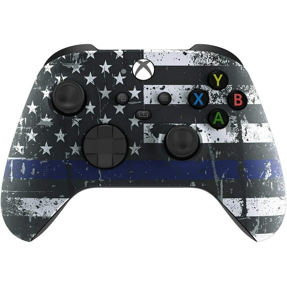 Wireless Controller for Microsoft Xbox Series X/S & Xbox One - Custom Soft Touch Feel - Custom Xbox Series X/S Controller (X/S Blue Line)