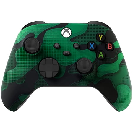 Wireless Controller for Microsoft Xbox Series X/S & Xbox One - Custom Soft Touch Feel - Custom Xbox Series X/S Controller (X/S Green Camo)