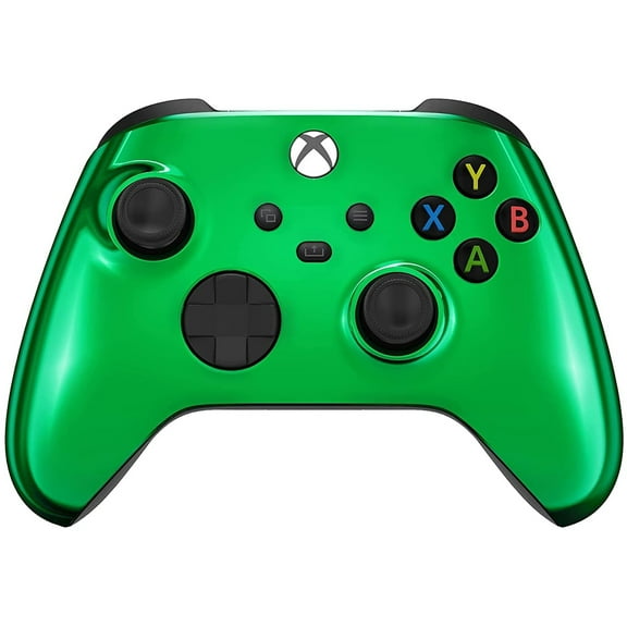 Wireless Controller for Microsoft Xbox Series X/S & Xbox One - Custom Soft Touch Feel - Custom Xbox Series X/S Controller (X/S Green Chrome)